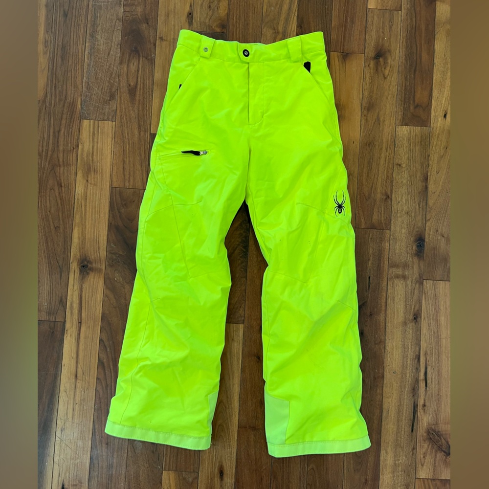 Highlighter Yellow Spyder Snow or Ski Pants